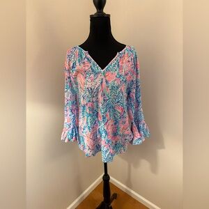 Lily Pulitzer Bell Sleeve Women's Top